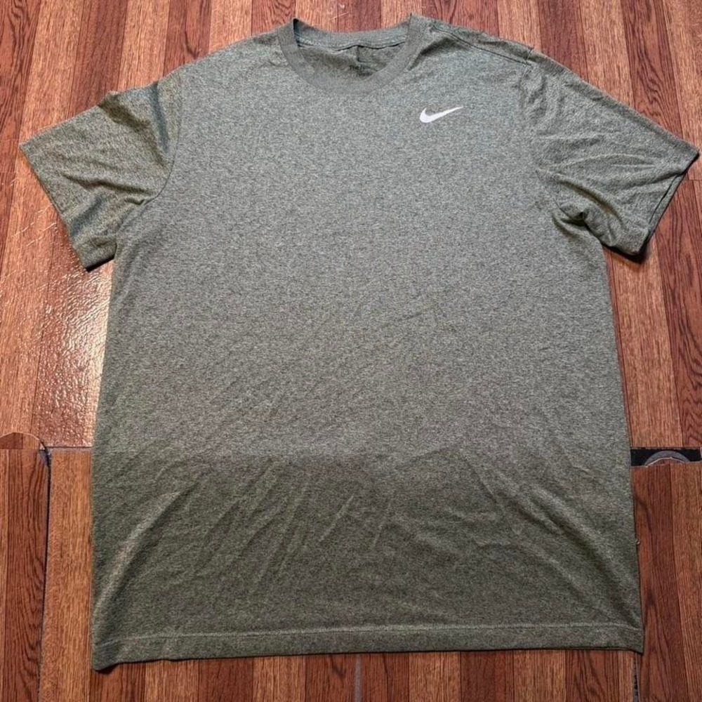 Nike Green Dri-Fit Tech Retro Sportswear Running Train Shirt Large